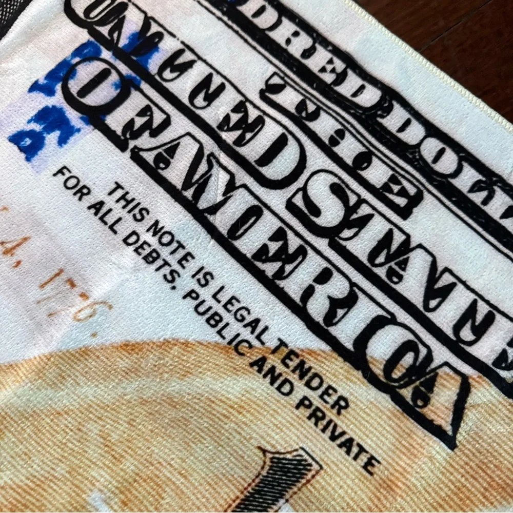 NEW Novelty 100 Dollar Bill Beach Towel